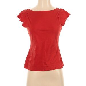 Banana Republic Vibrant Red Short Sleeve Top